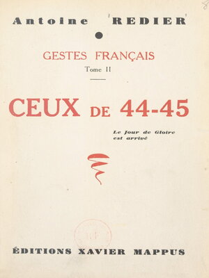 cover image of Gestes français (2). Ceux de 44-45